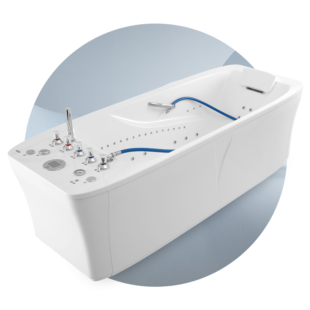 Aquaray - Therapeutic bathtub for zone hydromassage