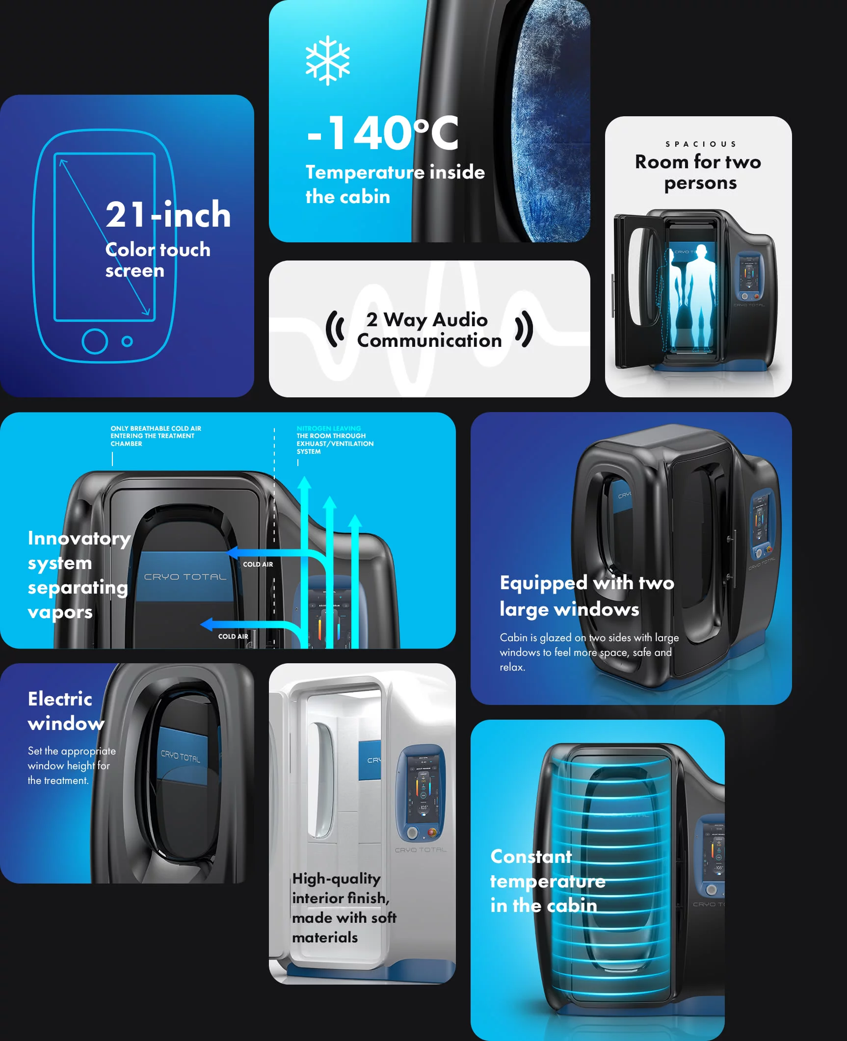 Cryo Total - Cryo Total - Device for whole body cryotherapy